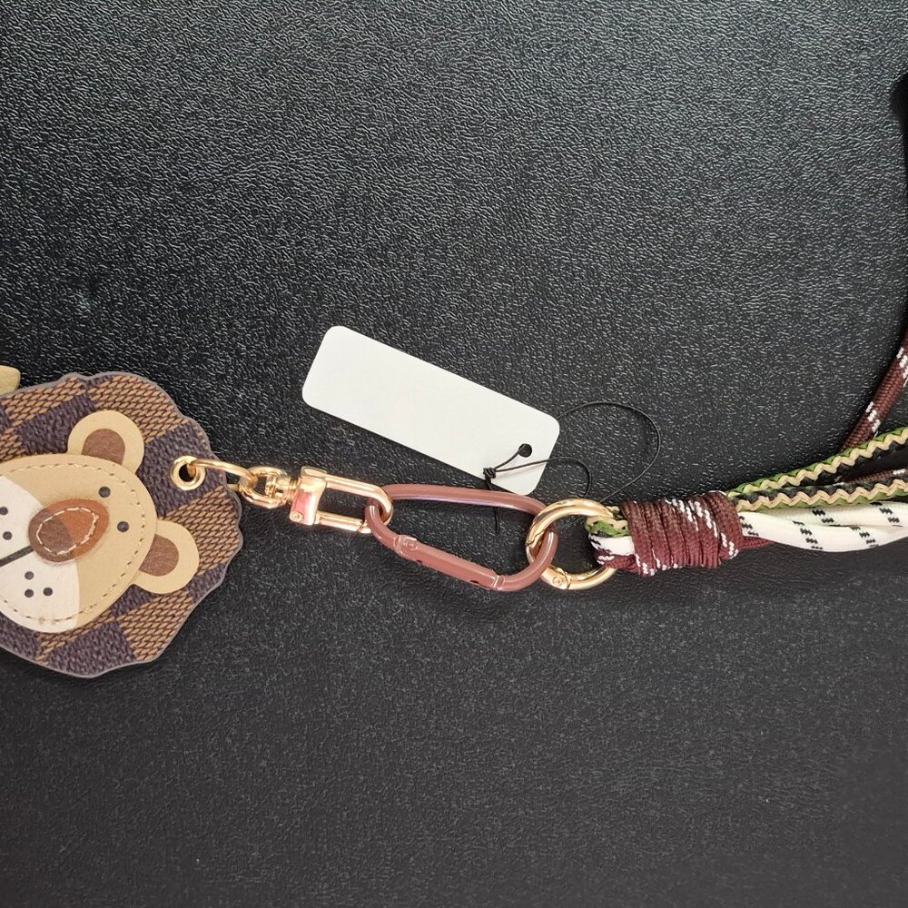 Genuine Leather Lion Bag Charm Pendant Handmade Bag Accessories Bag Hanging Gift - Picture 5 of 8